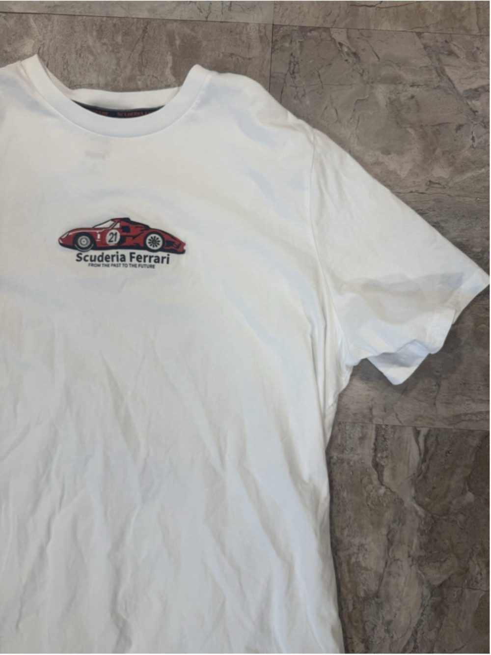 Mens PUMA FERRARI RACE GRAPHIC Embroidered Race Car TEE XXL